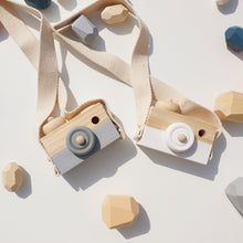 Load image into Gallery viewer, Wooden Toy Camera Grey
