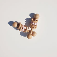 Load image into Gallery viewer, Wooden Teething Rattle - Pink
