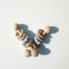 Load image into Gallery viewer, Wooden Teething Rattle - Blue
