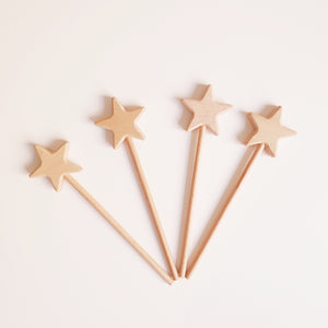 Wooden Star Stick