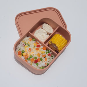 Silicone Bento Box - Peach